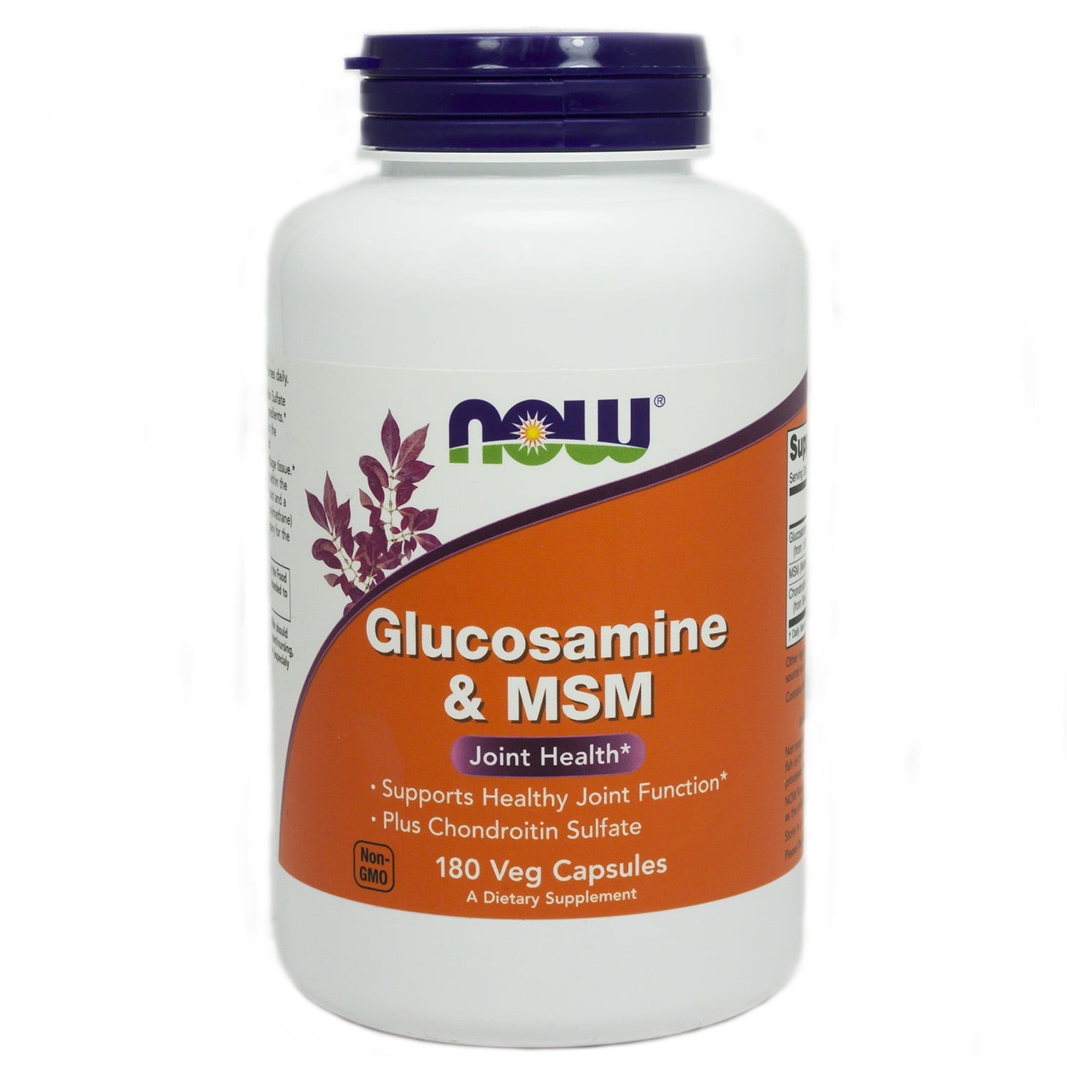 Glucosamine &amp; MSM by Now Foods - 180 Capsules Joint Health