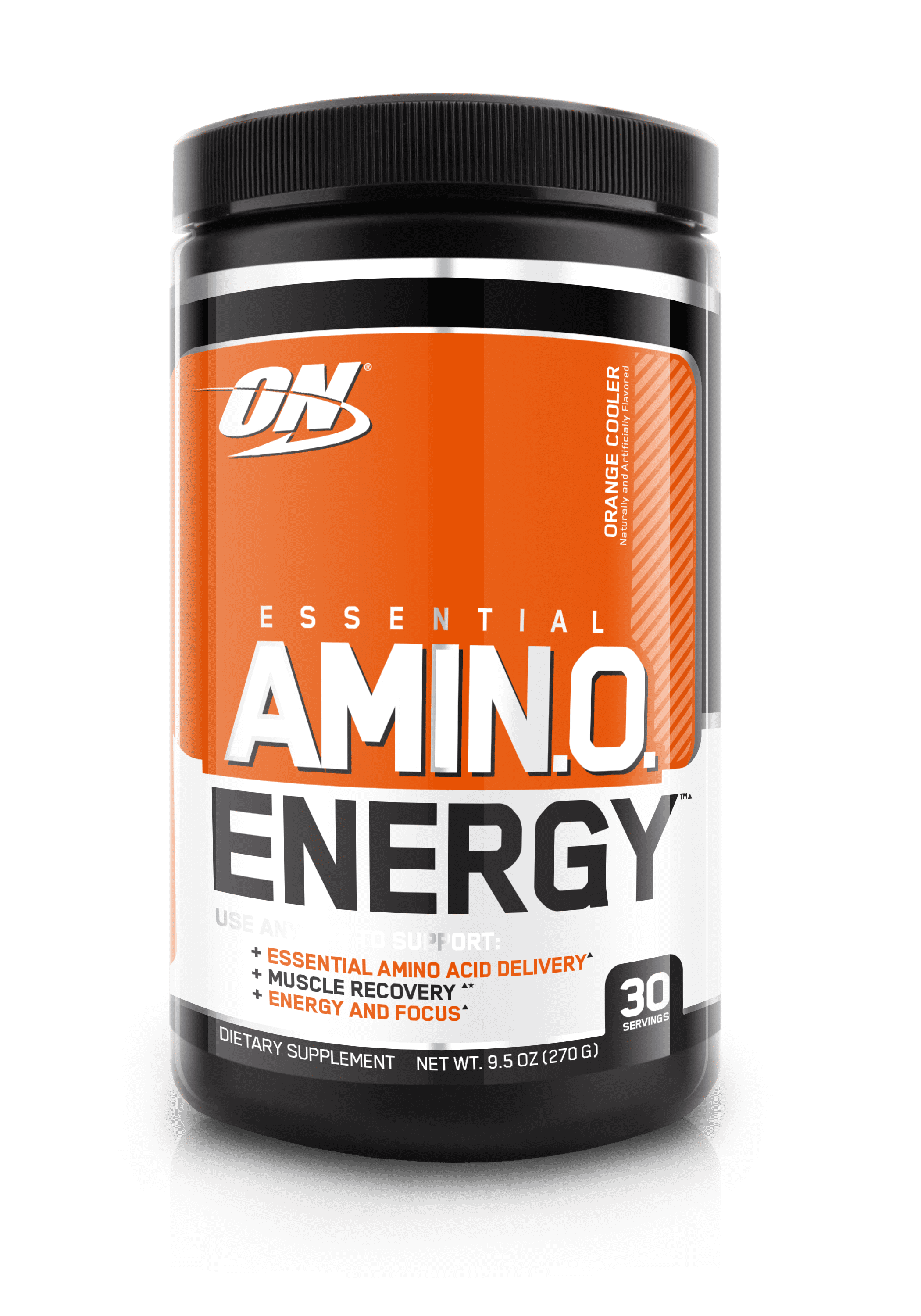 Optimum Nutrition Amino Energy Pre Workout + Essential Amino Acids Powder, Orange Cooler, 30 Servings
