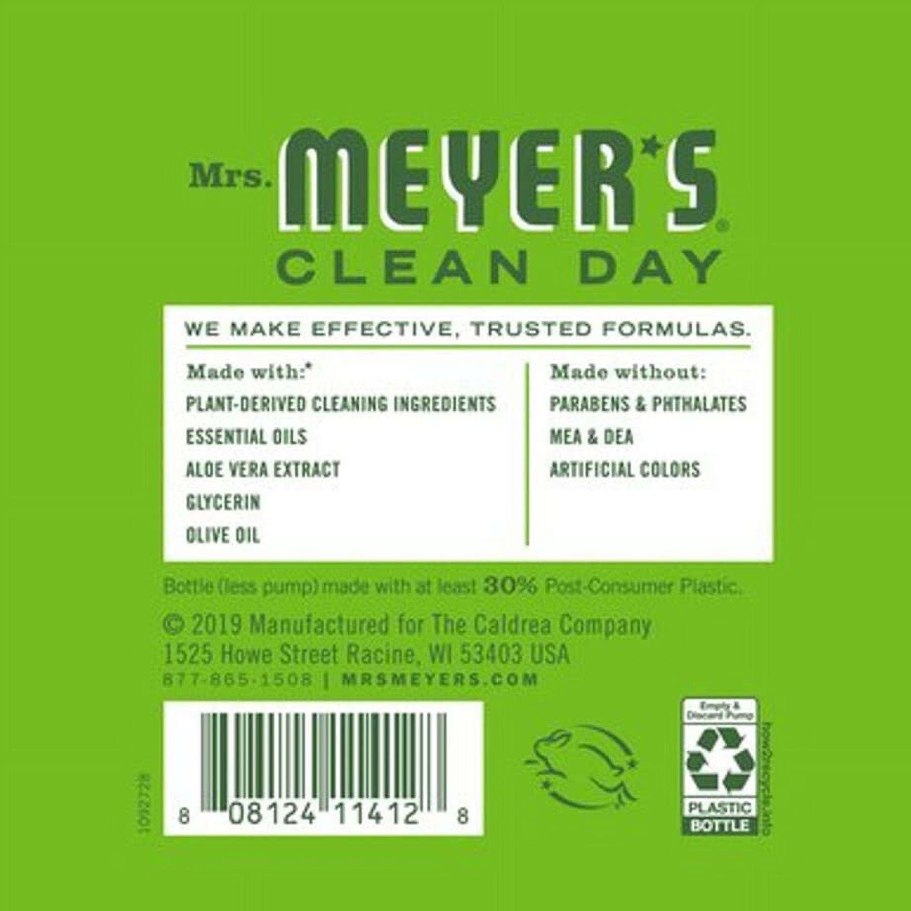 Mrs. Meyer's Fresh Cut Grass Liquid Hand Soap, 12.5 FL OZ (Pack of 4)