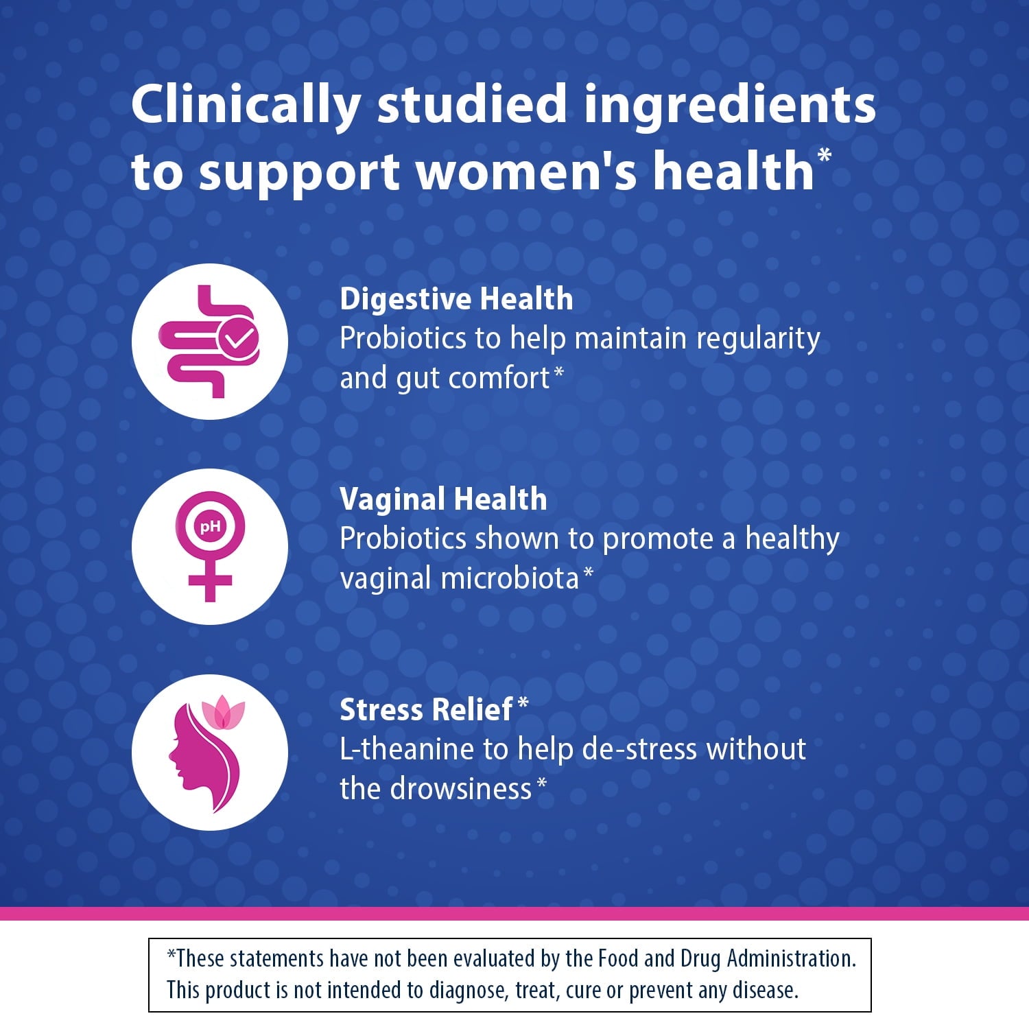 Florastor Her Digest and De-Stress Women's Probiotic and Stress Relief Supplement