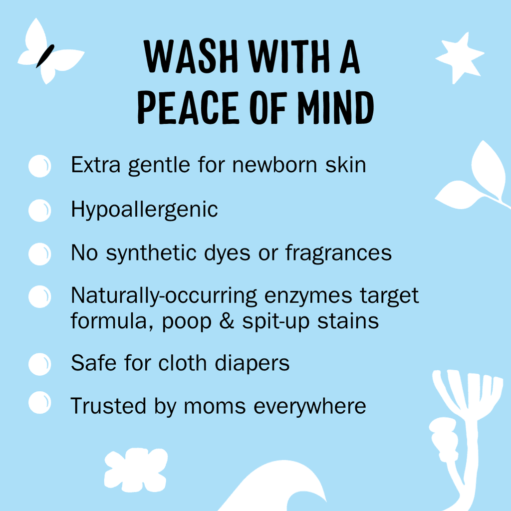 Molly's Suds Baby Laundry Detergent Powder | Removes Formula, Poop &amp; Spit-Up Stains (Fragrance Free)