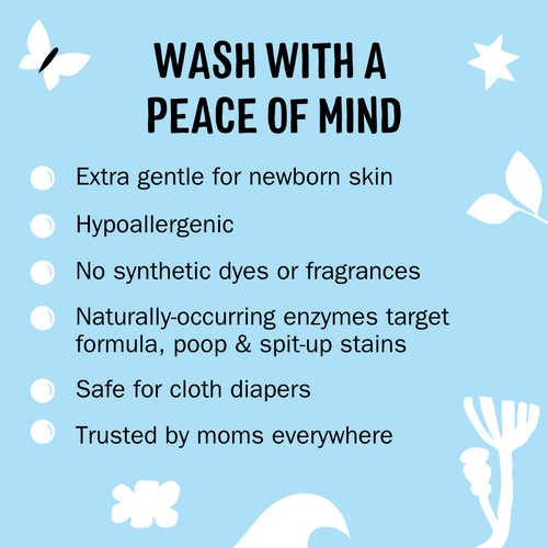 Molly's Suds Baby Laundry Detergent Powder | Removes Formula, Poop &amp; Spit-Up Stains (Fragrance Free)