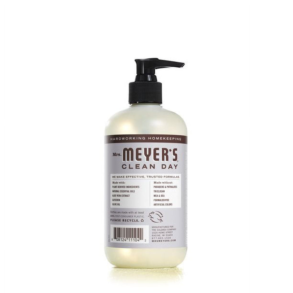 Mrs. Meyer's Clean Day Liquid Hand Soap Bottle, Lavender, 12.5 fl oz (Pack of 6)