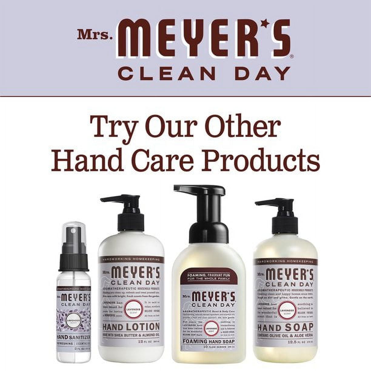 Mrs. Meyer's Clean Day Liquid Hand Soap Bottle, Lavender, 12.5 fl oz (Pack of 6)