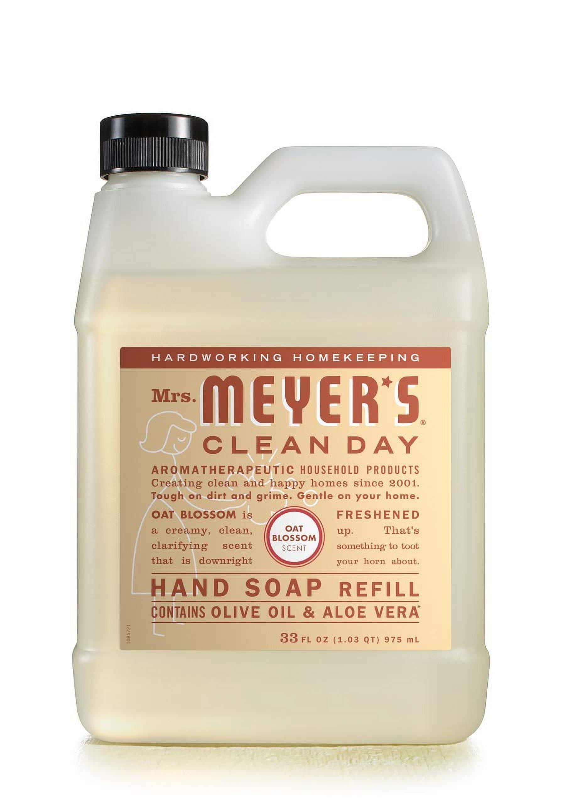 Mrs. Meyer's Liquid Hand Soap Refill, Oat Blossom, 33 Fl Oz (Pack of 3)