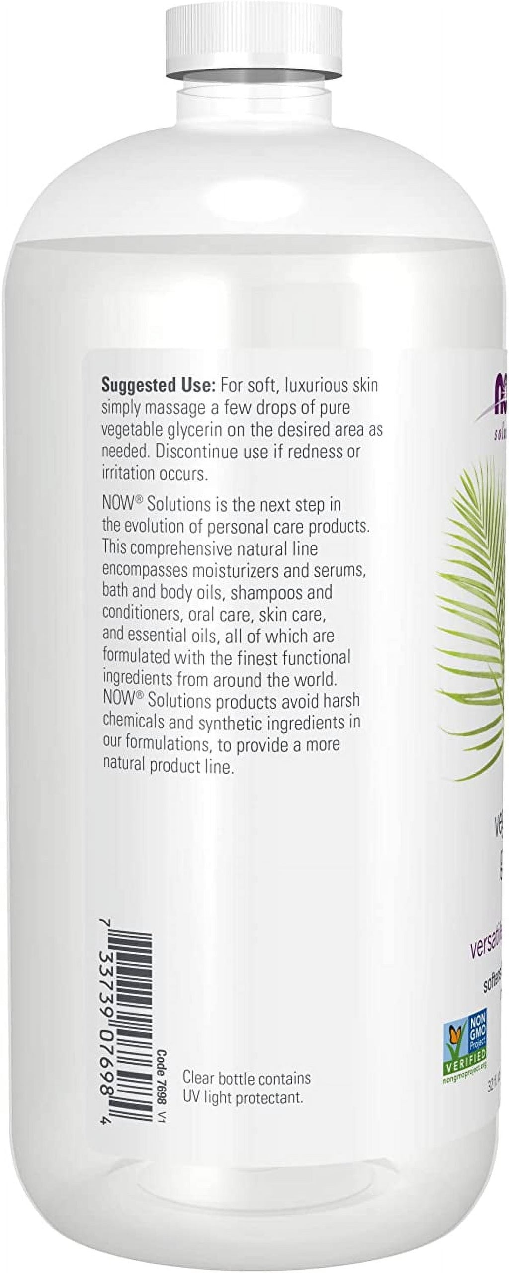 Solutions, Vegetable Glycerin, 32 fl oz (946 ml), NOW Foods