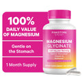 Pink Stork Magnesium Glycinate Supplement, Sleep and Stress Support, Vitamin D3, 60 Capsules