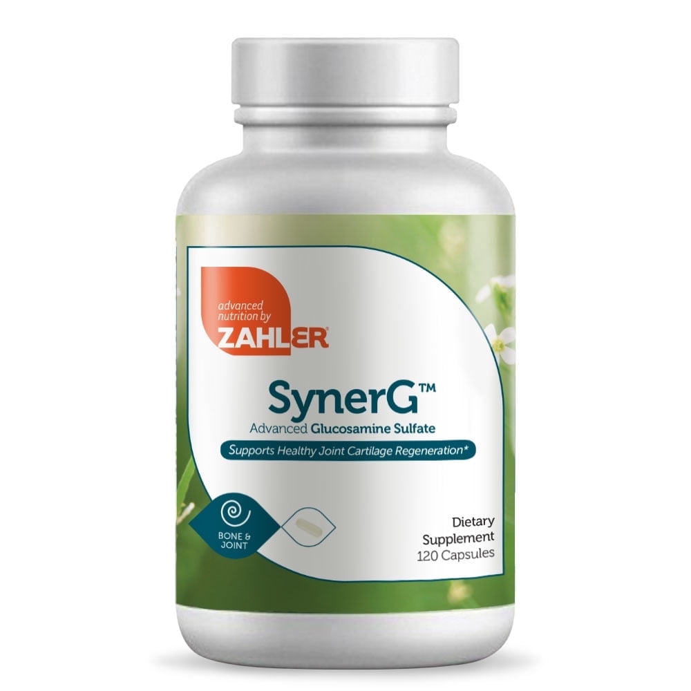 Zahler SynerG Glucosamine &amp; MSM Dietary Supplement, 120 Capsules, All-Natural Formula, Made in USA, GMP Certified