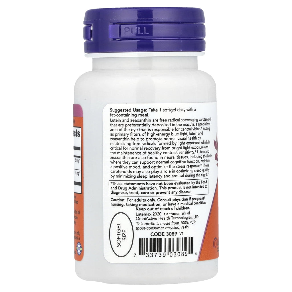 NOW Foods Lutein &amp; Zeaxanthin , 120 Softgels