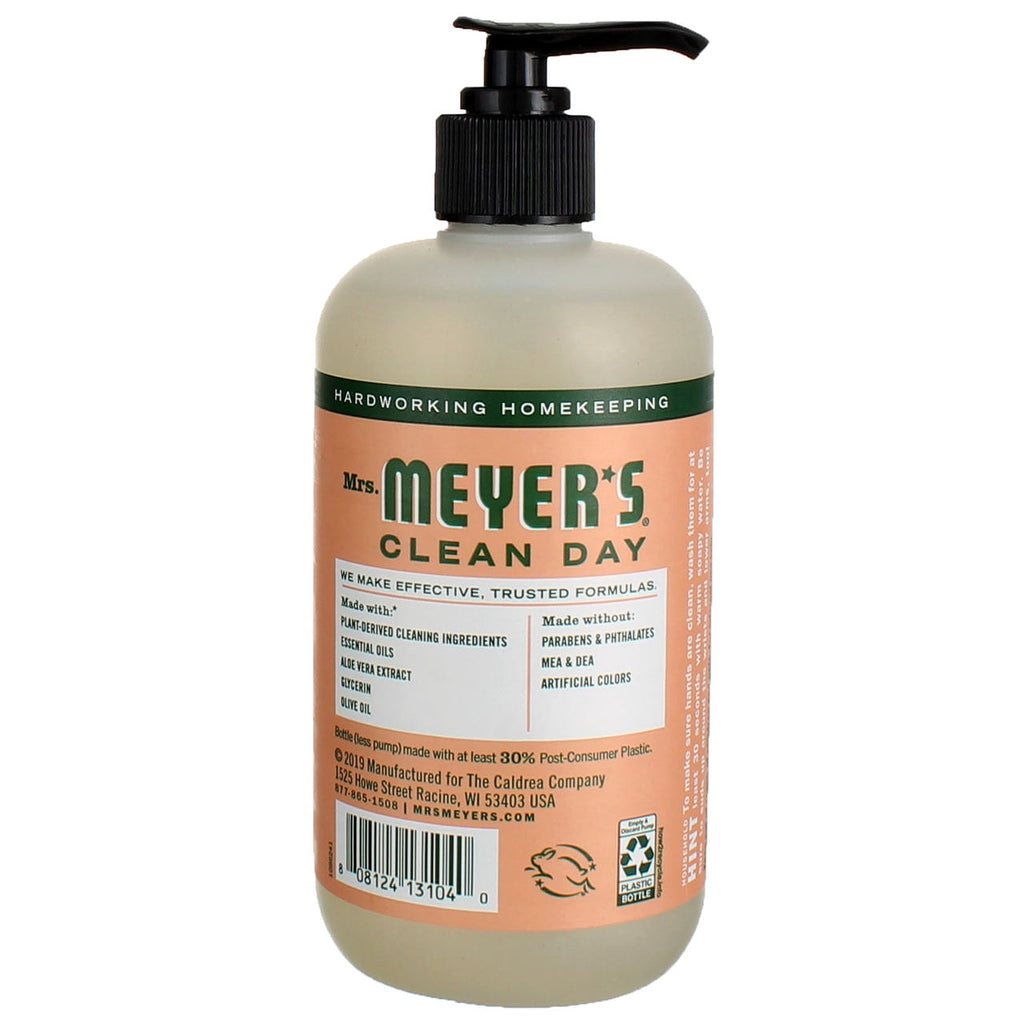 Mrs. Meyers Clean Day Liquid Hand Soap, Geranium &amp; Aloe Vera 12.5 oz (Pack of 3)