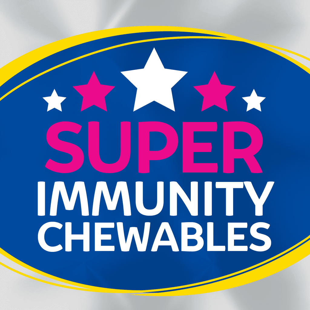 Culturelle Probiotics Kids Immune Defense Daily Chewables Supplement, 4-in-1 Immune Support for Children, Super Berry Flavor, 30 Count