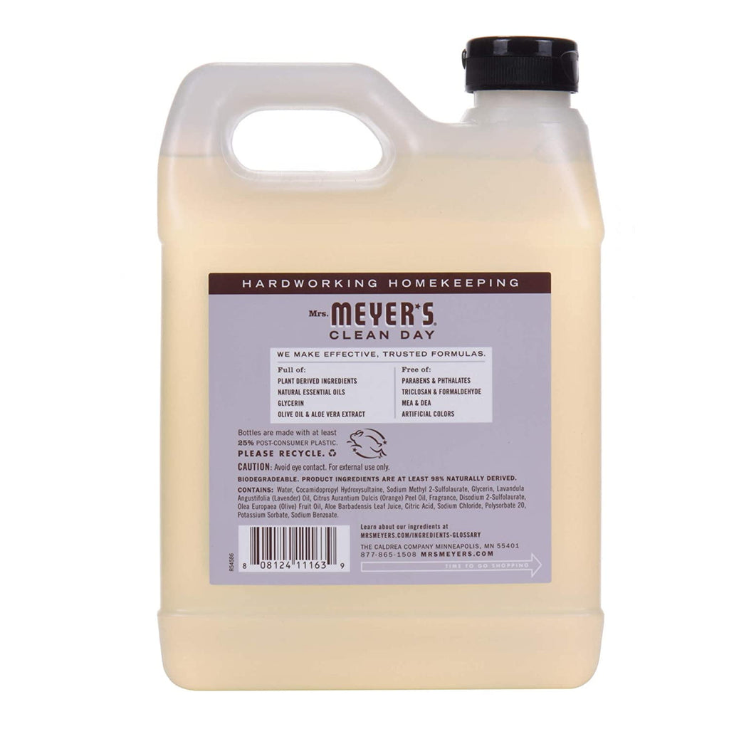 Mrs. Meyer's Clean Day Hand Soap Liquid, Lavender, 33 fl oz (5 pack)