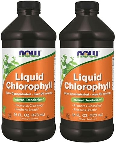 Now Foods Chlorophyll &amp; Mint, 16 OZ LIQUID (Pack of 2)