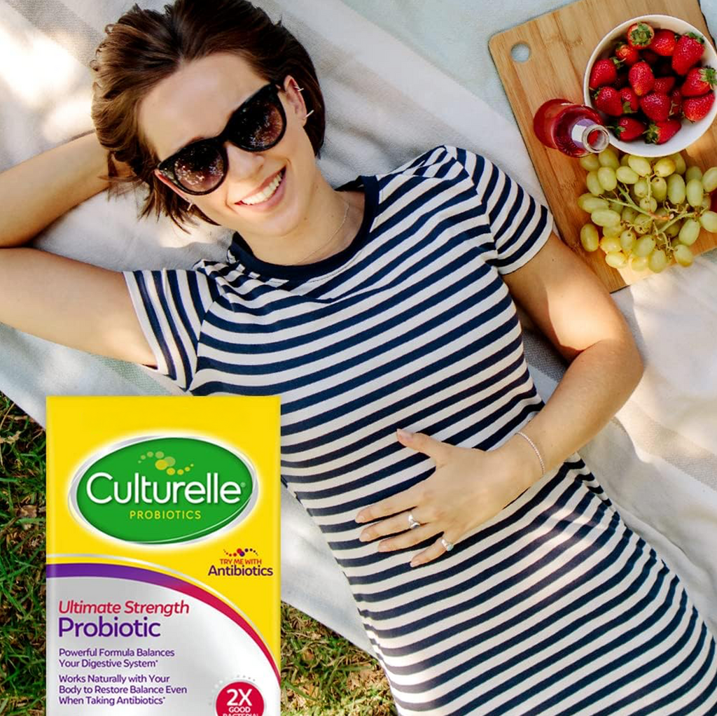 Culturelle Probiotics Ultimate Strength Probiotic Supplement, Balances Digestive &amp; Gut Health for Adults, 20 Count