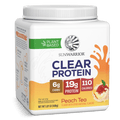 Sunwarrior Clear Plant Protein Peach Tea 491g Tub (15 SRV)