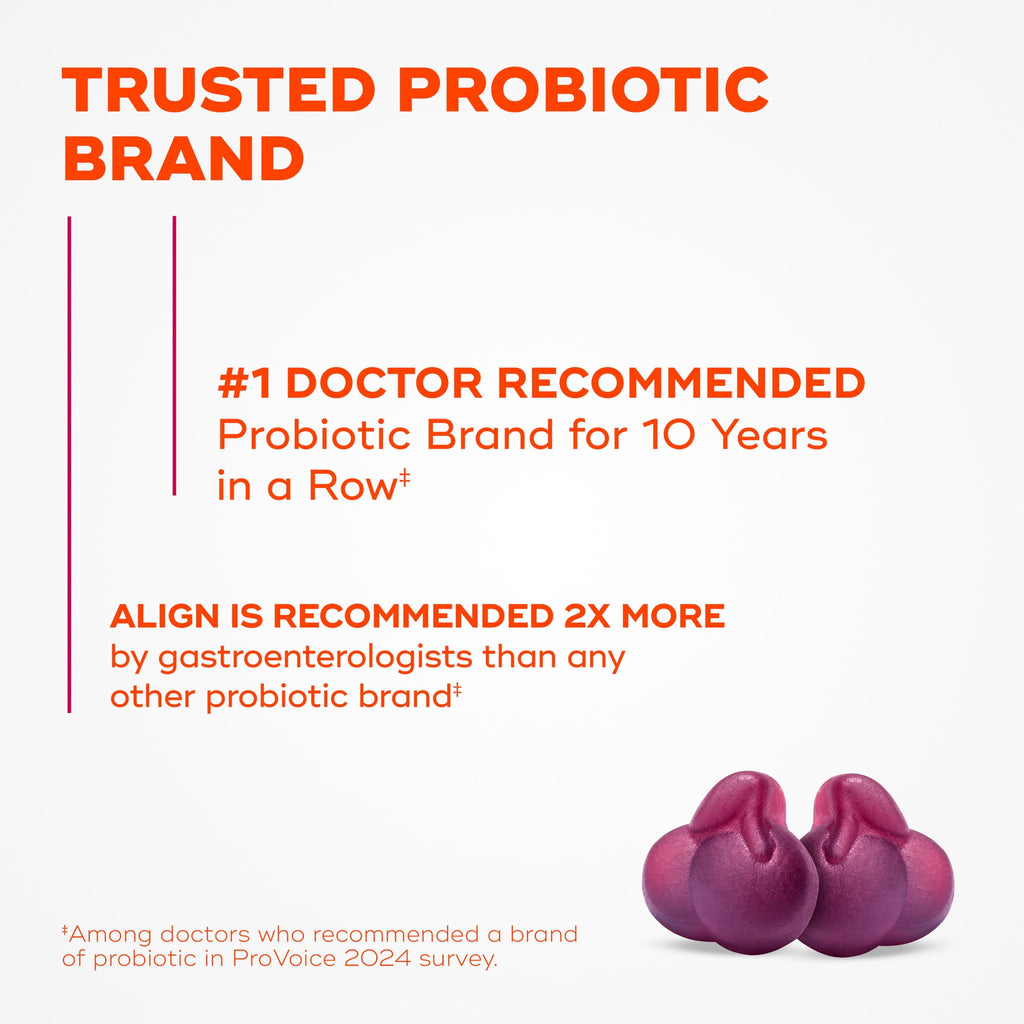 Align Womens Dualbiotic, Prebiotics and Probiotics for Women, Cranberry Flavor, 50 Gummies