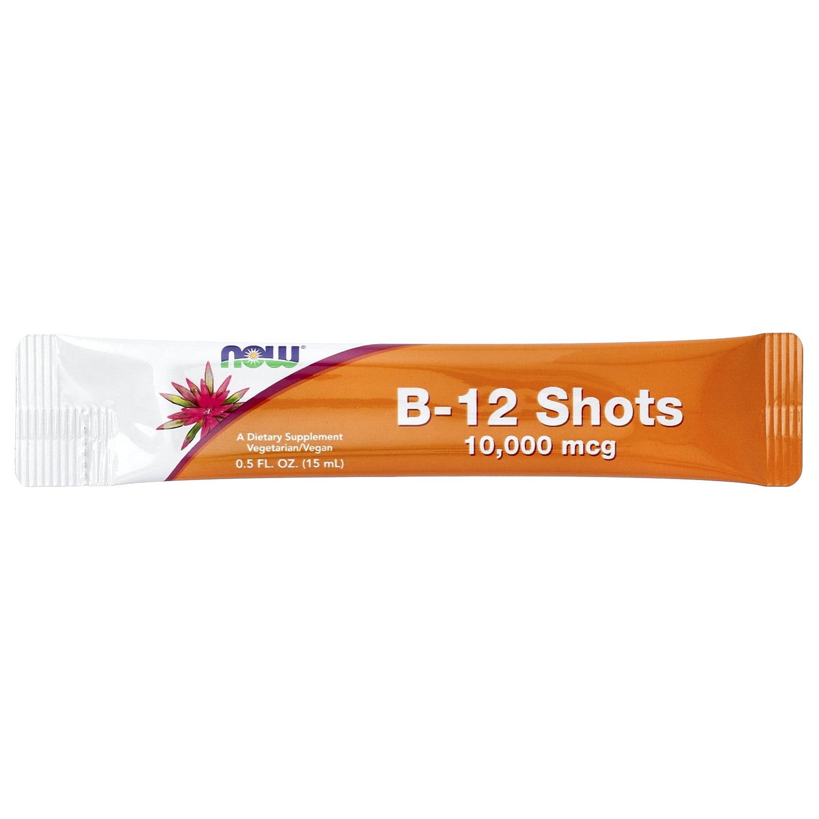 Shots, B-12, Mixed Berry, 10,000 mcg, 12 Shots, 0.5 fl oz (15 ml) Each, NOW Foods