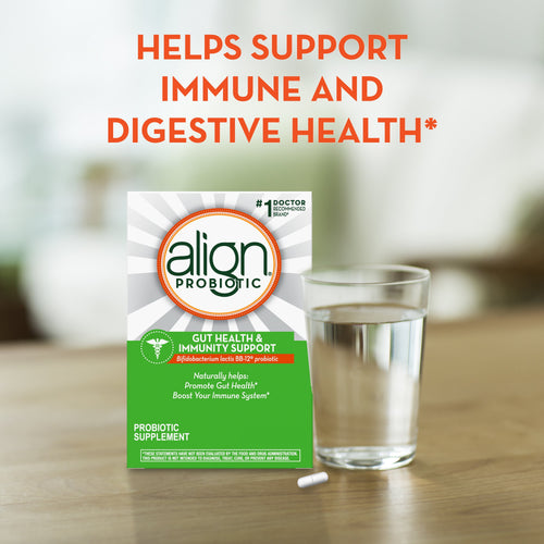 Align Probiotic Gut Health and Immune Support Capsules, Daily Supplement for Adults, 14 Count