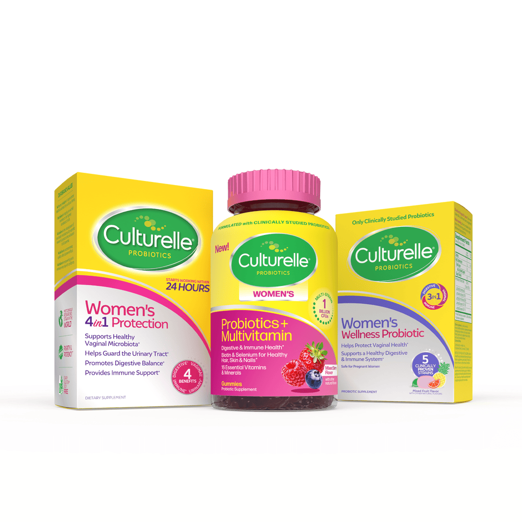Culturelle Probiotics Women's 4-in-1 Protection Daily Supplement, Supports The Female Microbiome, 50 Count