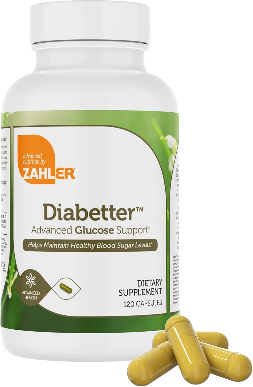 Zahler Diabetter – Advanced Glucose Support Supplement with Berberine HCl, Cinnamon, Chromium – Blood Sugar Support Supplement – Kosher Non-GMO Gluten Free Sugar Control Supplements (120 Capsules)