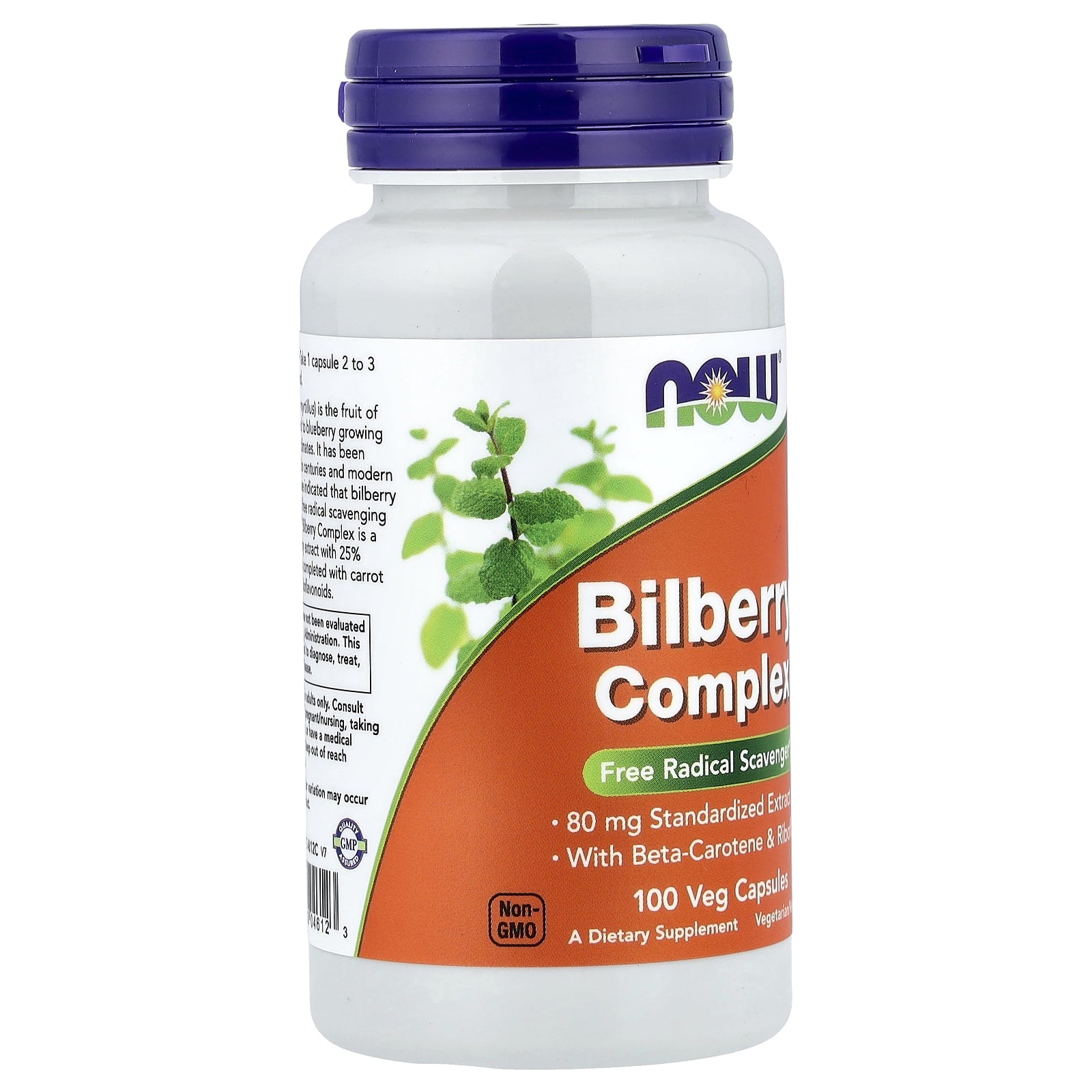 NOW Foods Bilberry Complex, 100 Veg Capsules