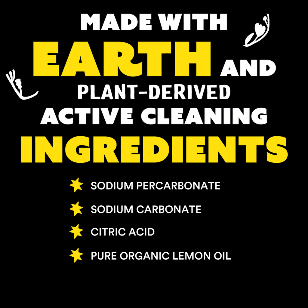 Molly's Suds Oxygen Whitener | Powerful Bleach Alternative, Chlorine Free &amp; Color Safe | Brightens Whites and Removes Stains (Pure Lemon Essential Oil - 79 oz)