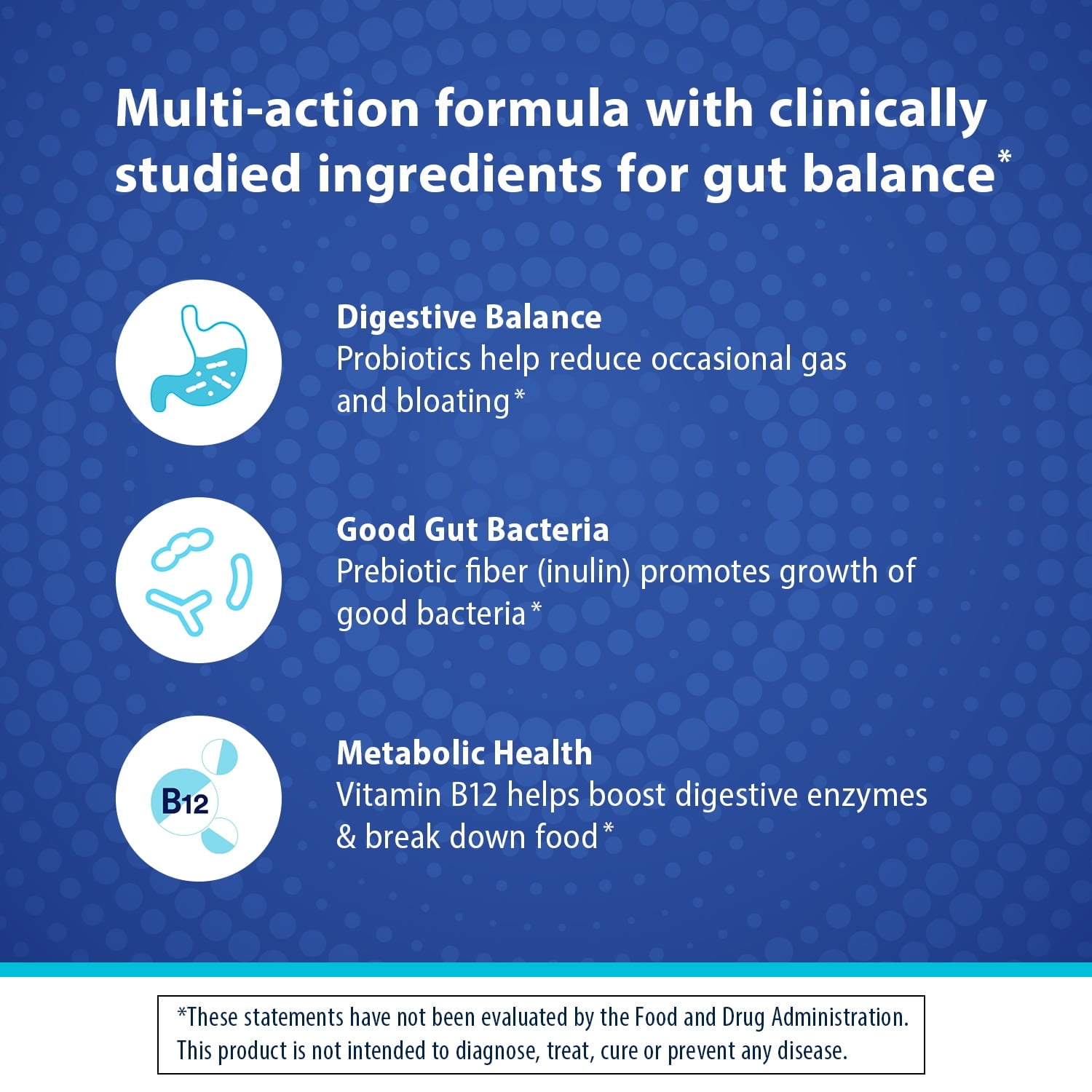 Florastor Probiotic and Prebiotic Gummies with Vitamin B12, Digestive Support, 56 ct