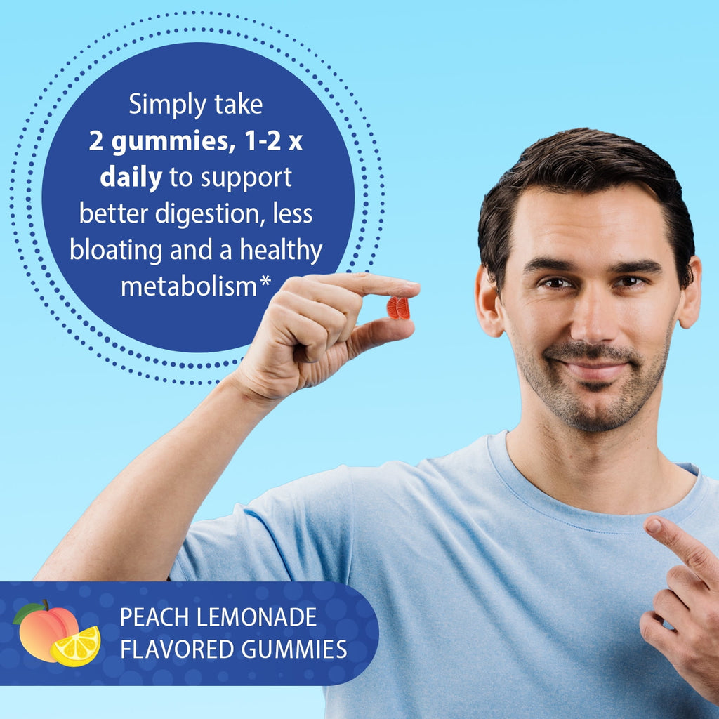 Florastor Probiotic and Prebiotic Gummies with Vitamin B12, Digestive Support, 56 ct