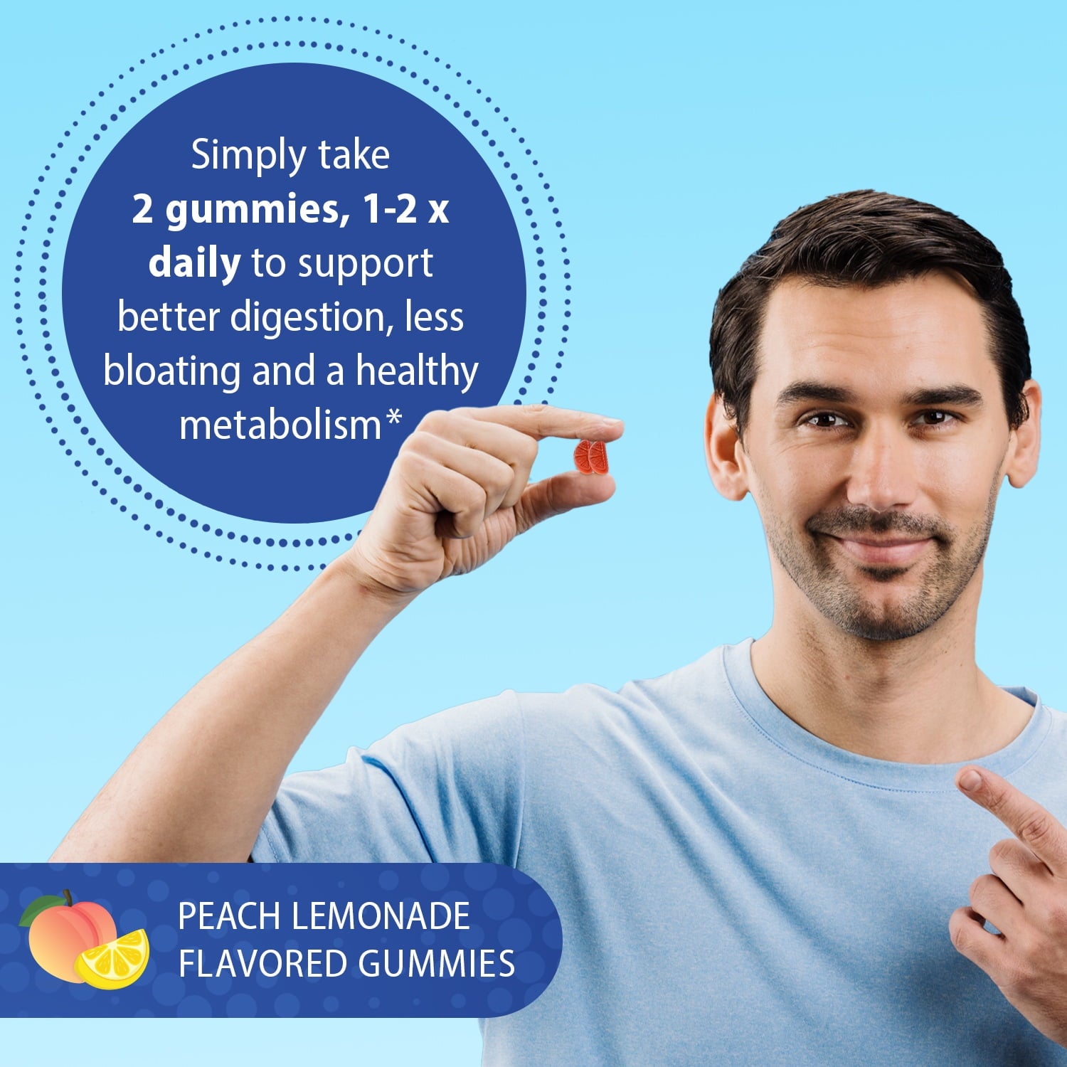 Florastor Probiotic and Prebiotic Gummies with Vitamin B12, Digestive Support, 56 ct