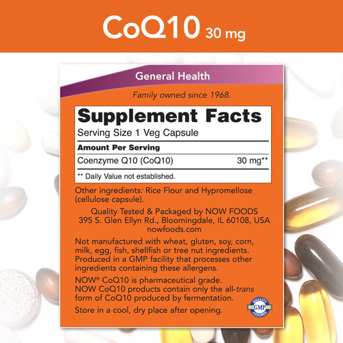 CoQ10 30 mg By Now Foods - 240 Vcaps