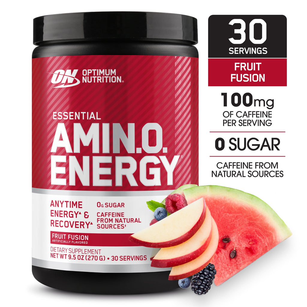 Optimum Nutrition, Essential Amino Energy, Powder, Fruit Fusion, 9.5 Oz, 30 Servings