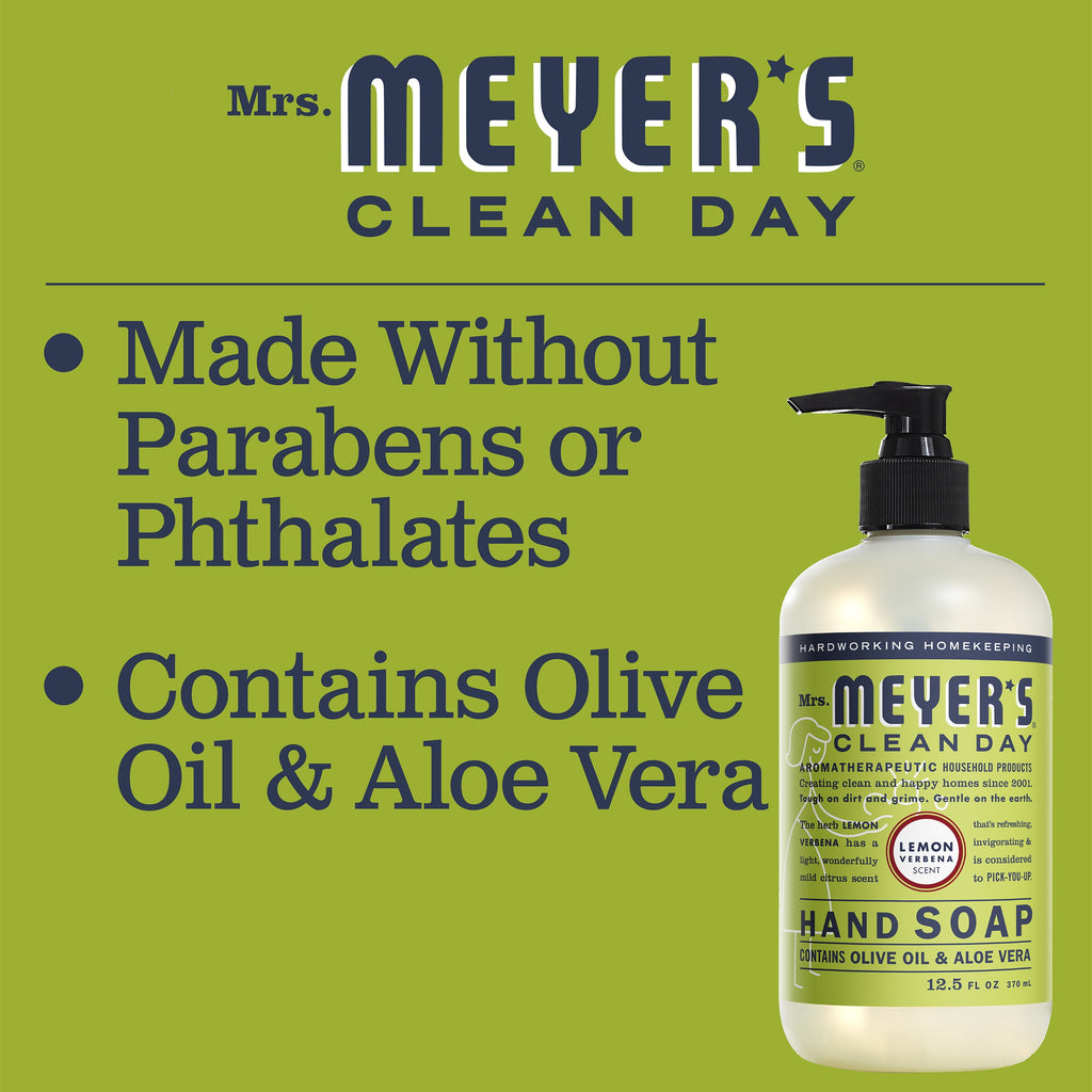 Mrs. Meyer's Liquid Hand Soap Lemon Verbena, 12.5 OZ (Pack of 6)