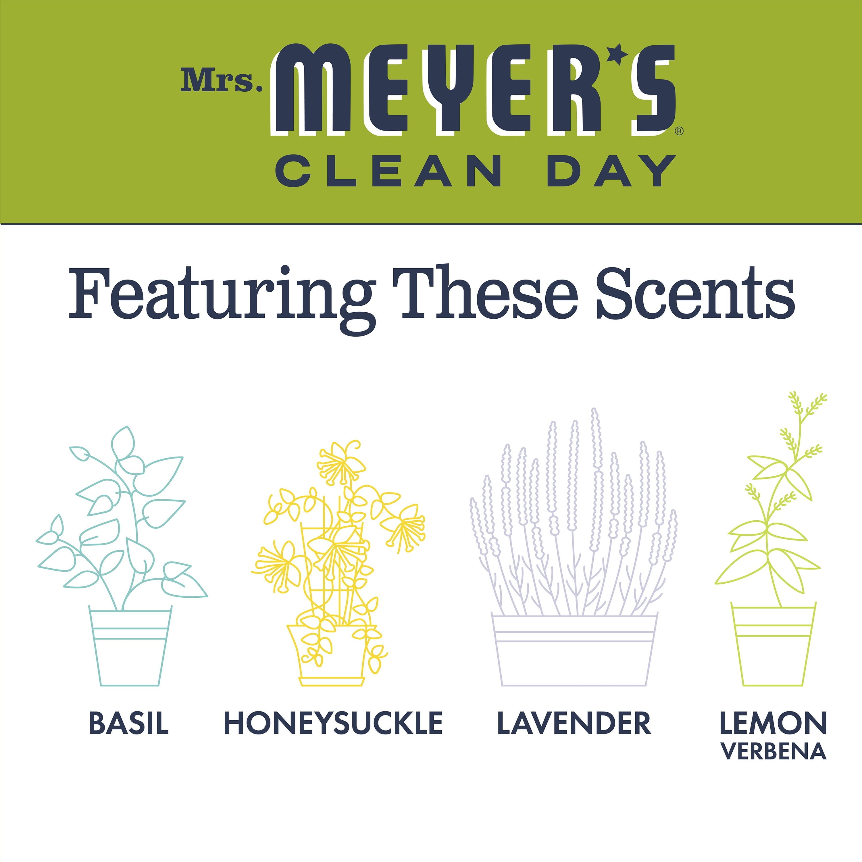 Mrs. Meyer's Liquid Hand Soap Lemon Verbena, 12.5 OZ (Pack of 6)