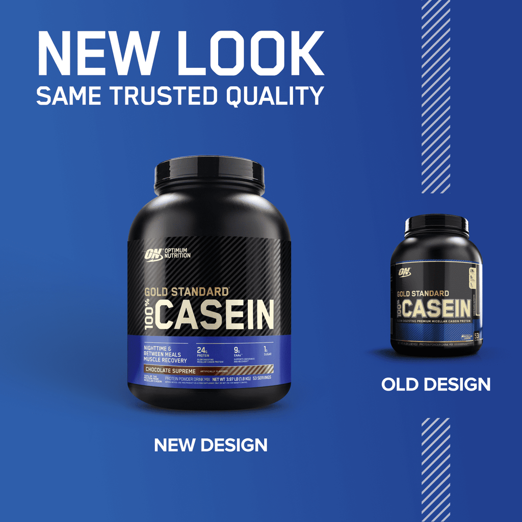 Optimum Nutrition Gold Standard 100% Casein Protein Powder, Vanilla, 24g Protein, 2 Lb
