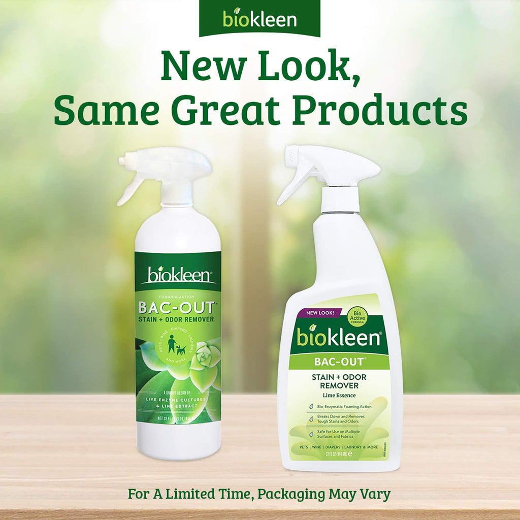 Biokleen Bac-Out Stain And Odor Eliminator With Foaming Sprayer, 32 Ounces