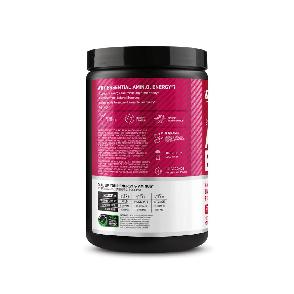 Optimum Nutrition, Essential Amino Energy, Powder, Strawberry Lime, 30 Servings