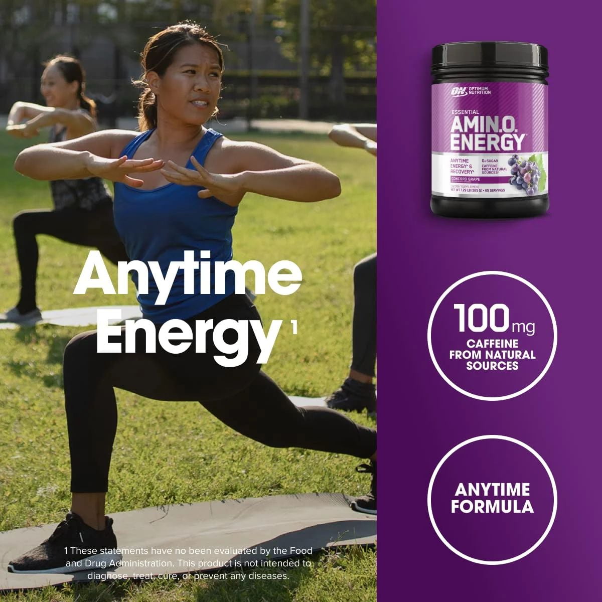 Optimum Nutrition Amino Energy, Preworkout and Essential Amino Acids with Green Tea and Green Coffee Extract, 65 Servings (Choose Flavor)