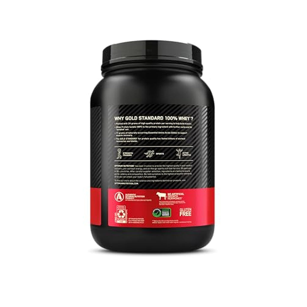 Optimum Nutrition Gold Standard 100% Whey Protein Powder, Cookies &amp; Cream, 24g Protein, 2 Lb