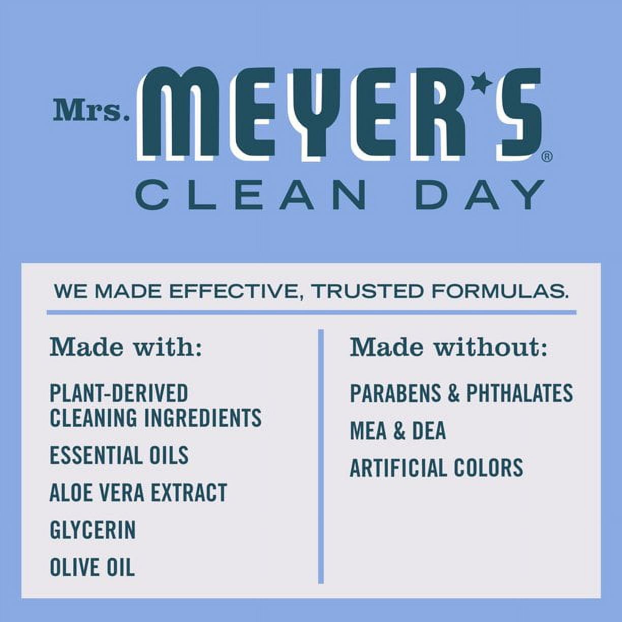 Mrs. Meyer's Clean Day Liquid Hand Soap, Bluebell, 12.5 oz Bottle (Pack of 6)