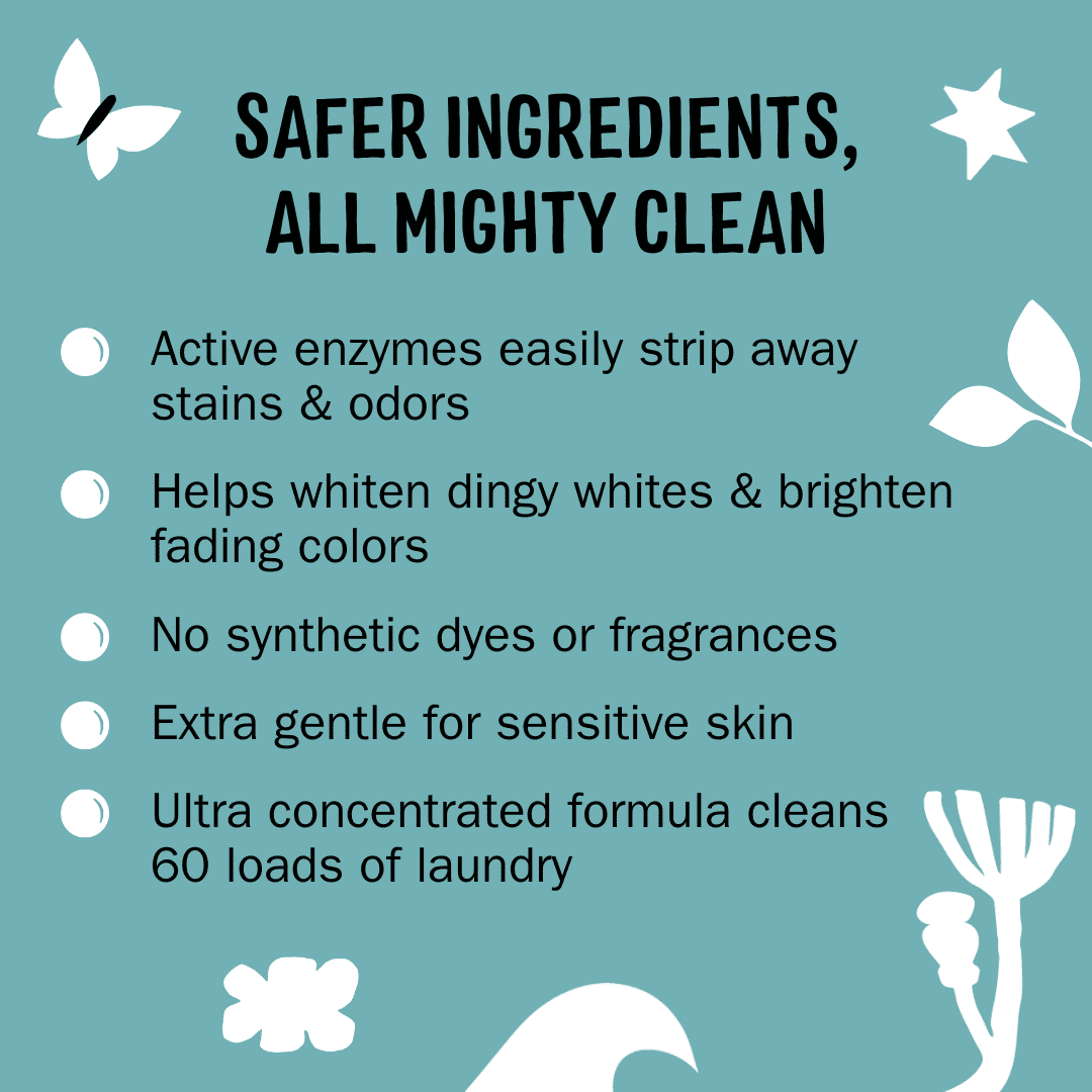 Molly's Suds Unscented Super Powder Detergent | Natural Extra Strength Laundry Soap, Stain Fighting | Sensitive Skin | Earth Derived Ingredients | 60 Loads