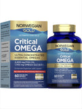 Norwegian Gold Critical Omega-3 Fish Oil | 60 Fish Gelatin Softgels | by Renew Life