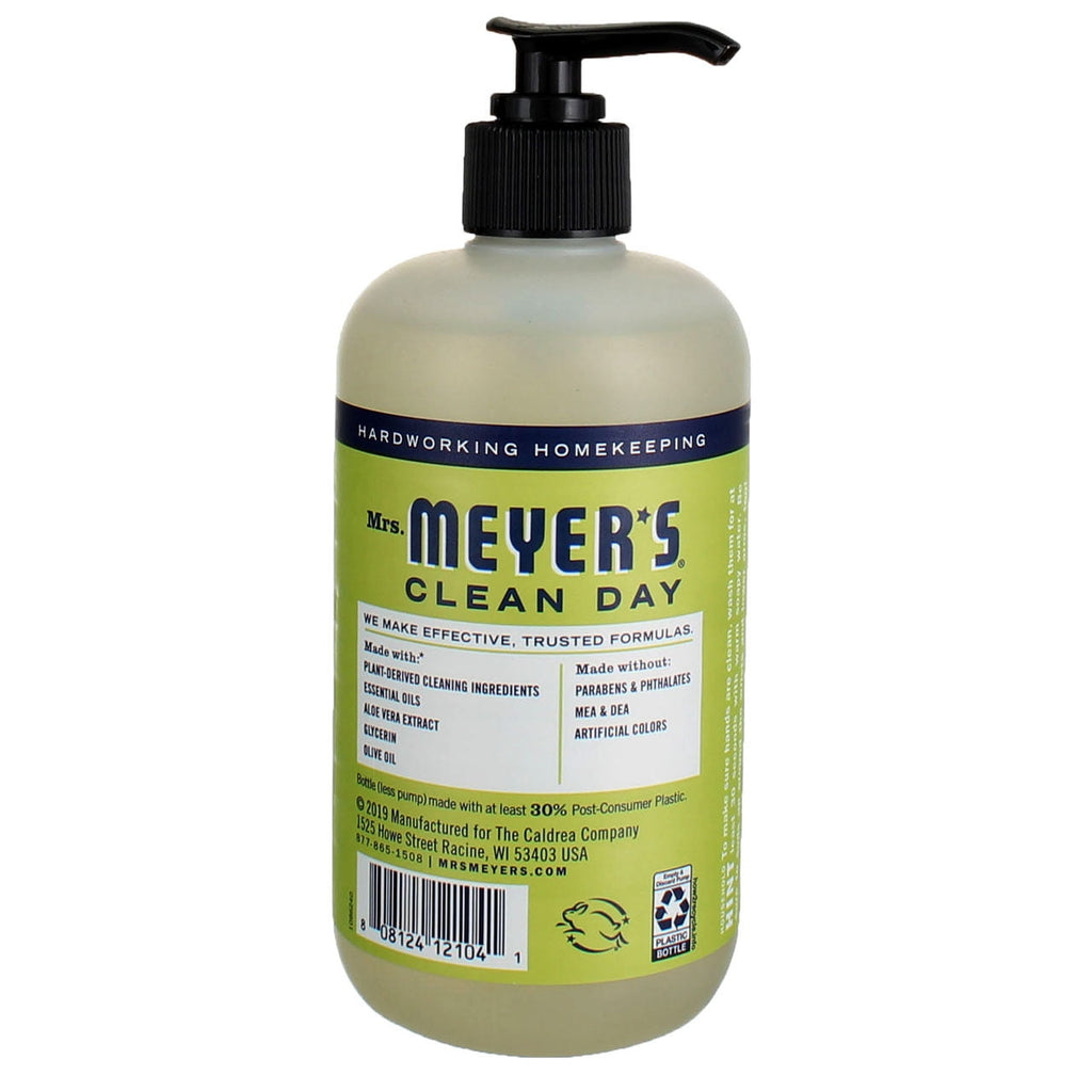 Mrs. Meyer's Clean Day Hand Soap Liquid, Lemon Verbena, 12.5 fl oz (5 pack) (Bundle)