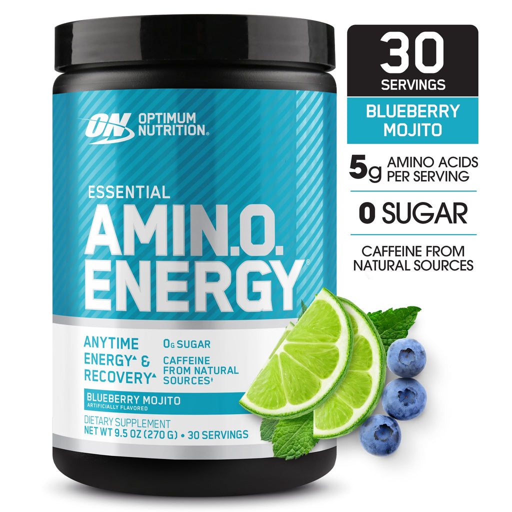 Optimum Nutrition, Essential Amino Energy, Powder, Blueberry Mojito, 30 Servings
