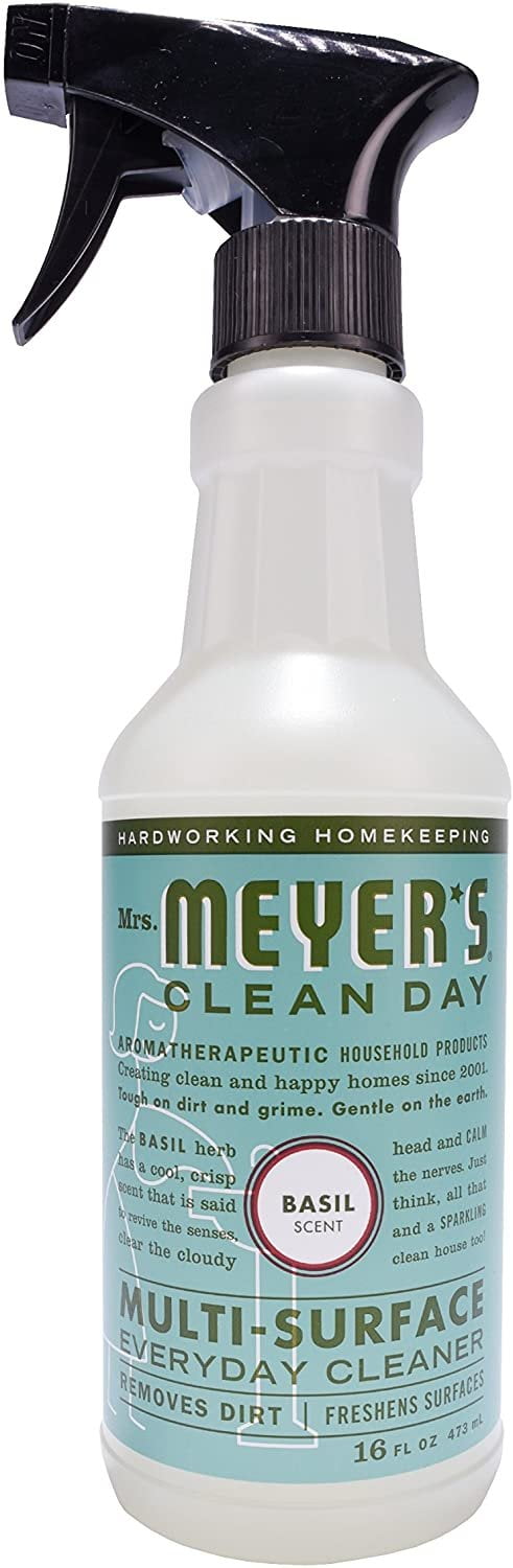 Mrs. Meyer's Clean Day Multi-Surface Everyday Cleaner Basil - Household Cleaner - 3 Pack, 16 Fl Oz