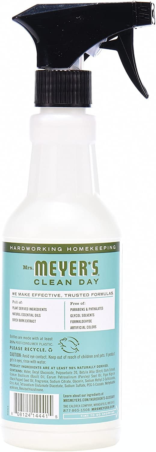 Mrs. Meyer's Clean Day Multi-Surface Everyday Cleaner Basil - Household Cleaner - 3 Pack, 16 Fl Oz