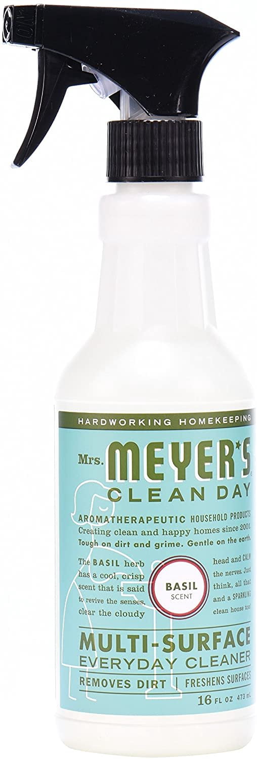 Mrs. Meyer's Clean Day Multi-Surface Everyday Cleaner Basil - Household Cleaner - 3 Pack, 16 Fl Oz