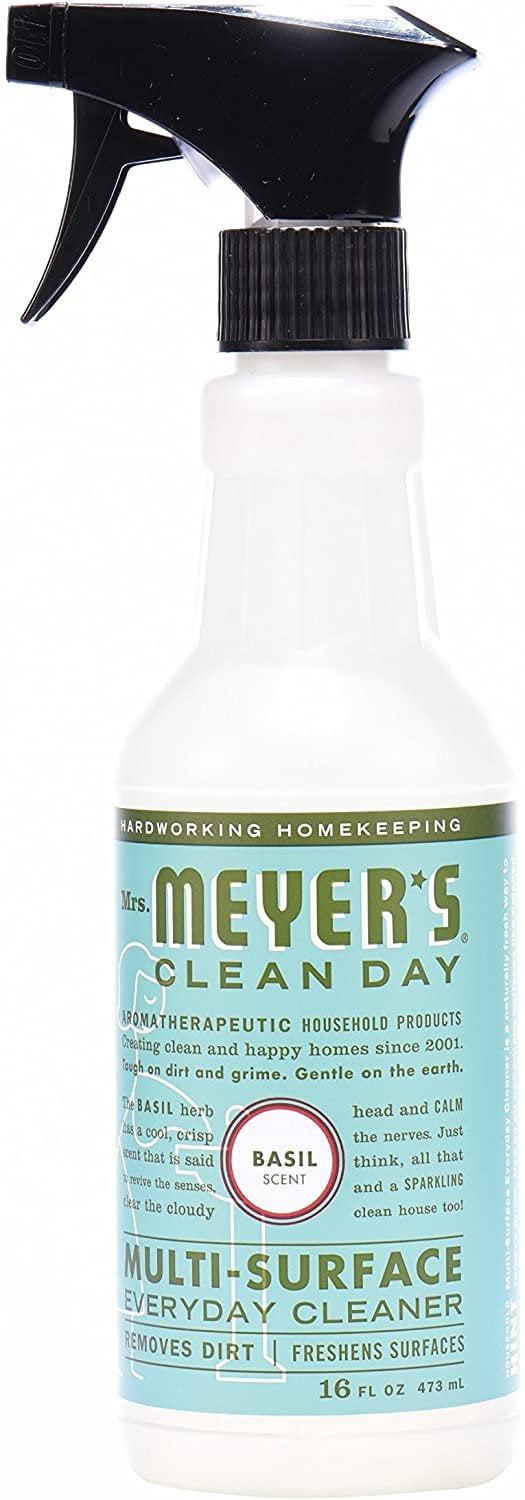 Mrs. Meyer's Clean Day Multi-Surface Everyday Cleaner Basil - Household Cleaner - 3 Pack, 16 Fl Oz