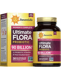 Women's Ultimate Flora Probiotic Supplement | 30 Vegetarian Capsules | 90 Billion CFU | by Renew Life