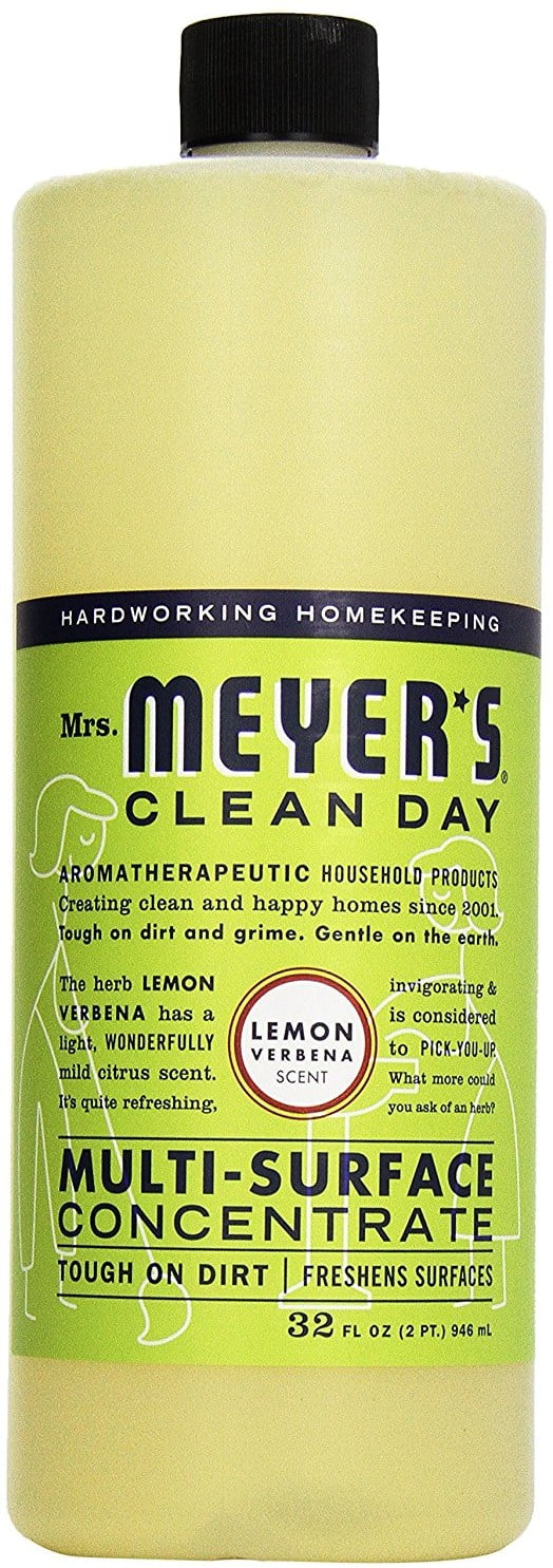 Mrs Meyers Clean Day Multi-Surface Concentrate, Lemon Verbena 32 oz (Pack of 2)