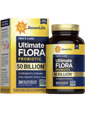 Men's Care Ultimate Flora Probiotic | 30 Vegan Capsules | 50 Billion CFU | by Renew Life